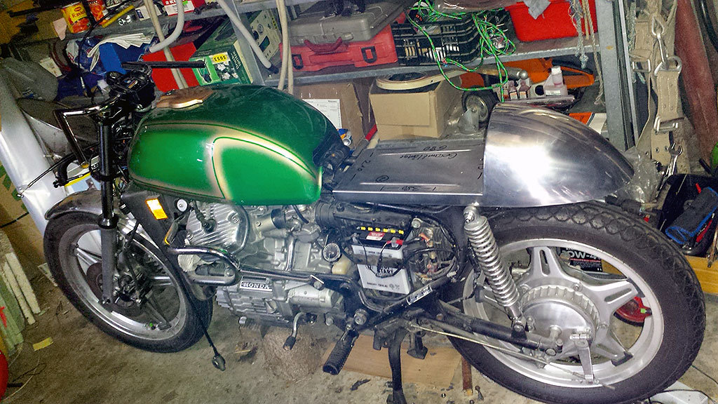 Honda CX500C Cafe Racer Basis und erste Aenderungen