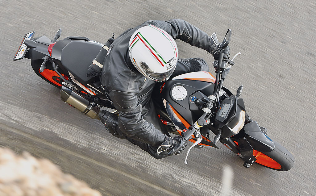 KTM Duke 690 von oben