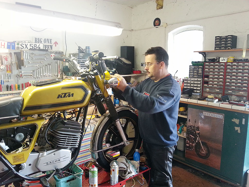 Juergen bei der Arbeit