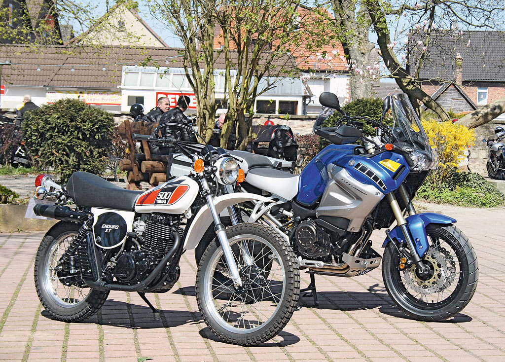 Ur XT500 von 1975 und Yamaha Super Tenere von 2010