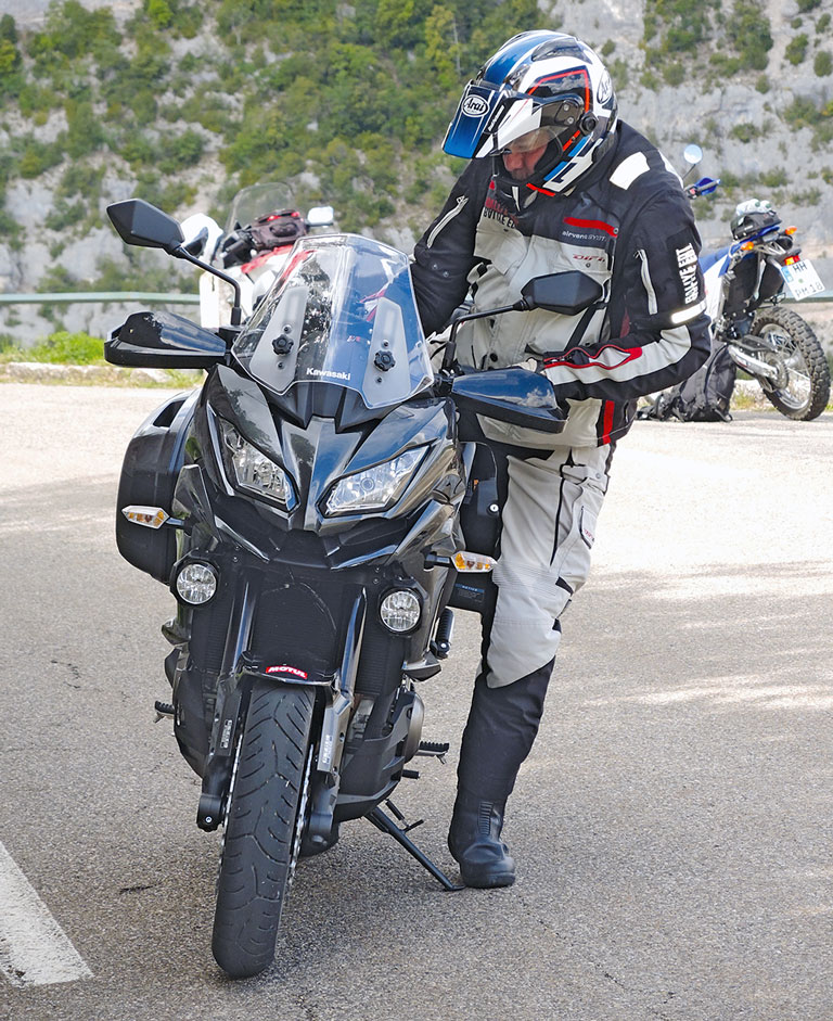 Kawasaki Versys 1000 Lange Beine helfen