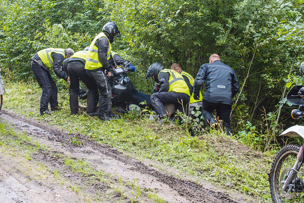 Baltic13 Matschpiste Abgang