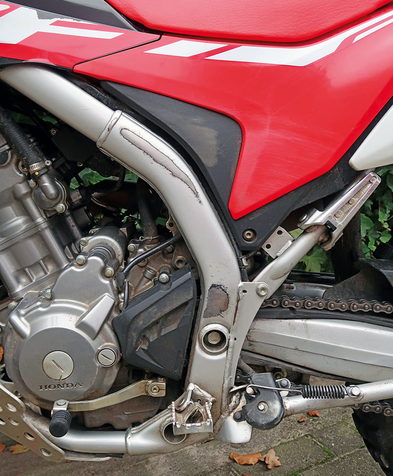 Offroad-Verschleiß an Honda CRF 250 L
