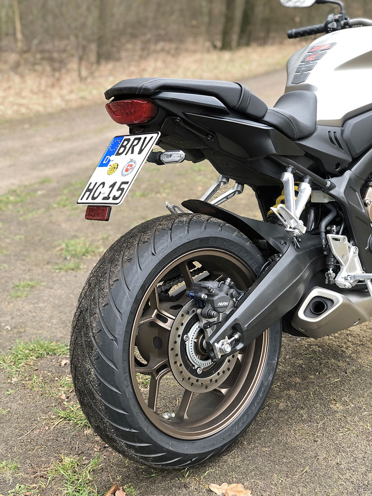 Kurzer Nummernschildhalter - Honda CB650R, Modell 2019