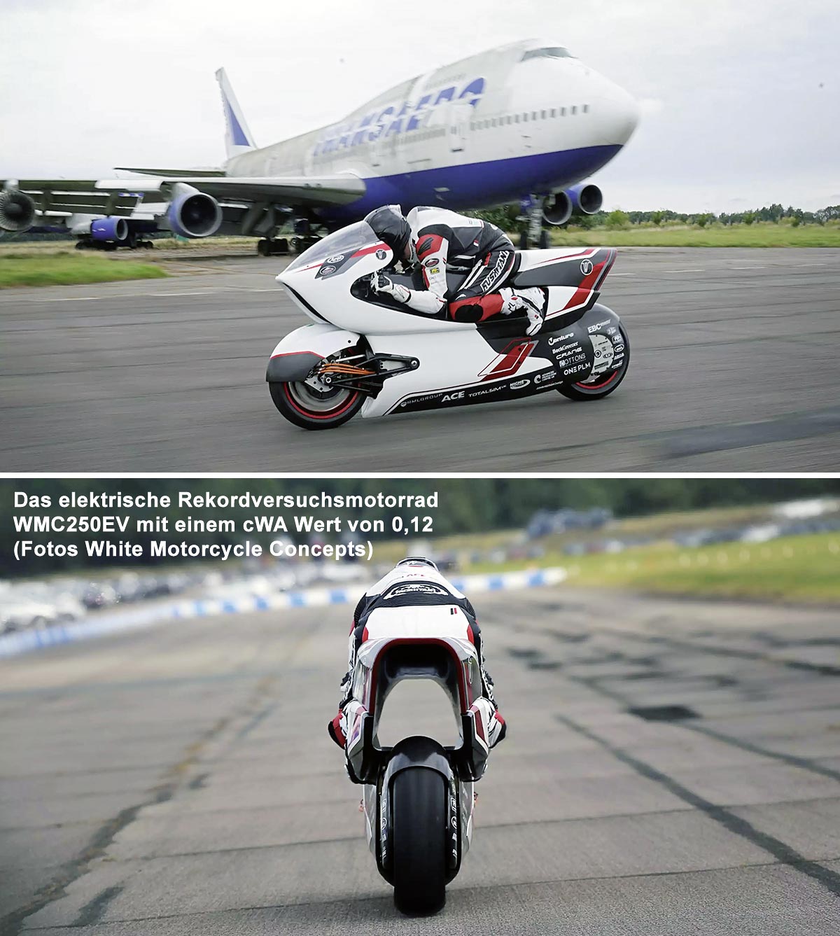 Ein Motorrad um Rekorde zu brechen Ein Motorrad um Rekorde zu brechen