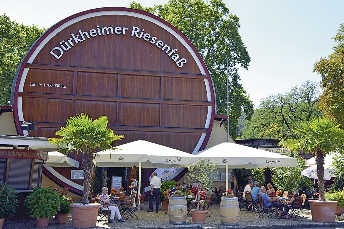 Gigantisches Leergut: Das seit 80 Jahren ungefüllte Dürkheimer Riesenfass.