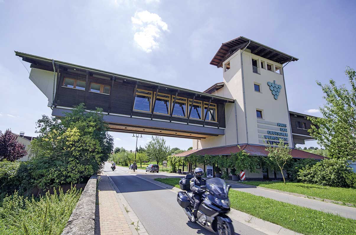 Zwischen dem Haus der Deutschen Weinstraße in Bockenheim und der französischen Grenze liegen 85 Kilometer Rebhänge