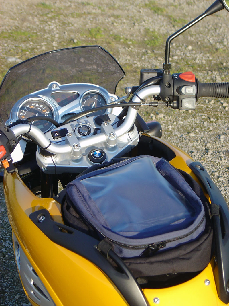 BMW F 650 Scarver - Tanktasche und Cockpit