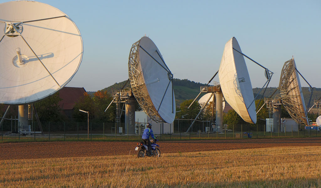Alte Parabol-Antennen bei Fuchsstadt