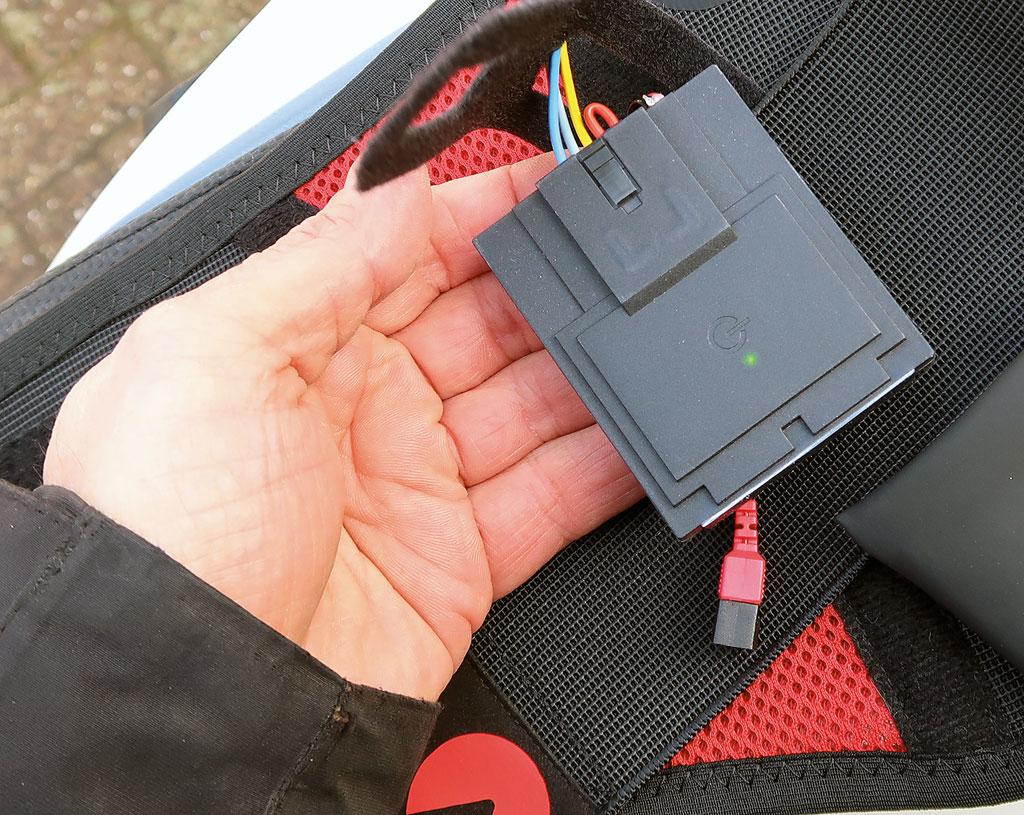 Akku - beheizter Rückenstützgurt von Mematec