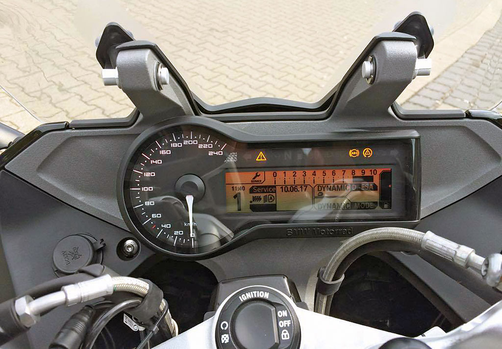 Cockpit BMW R 1200 RS, Modell 2016