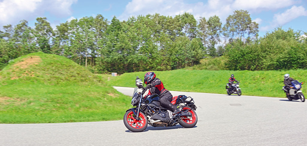 Training auf dem Heidbergring