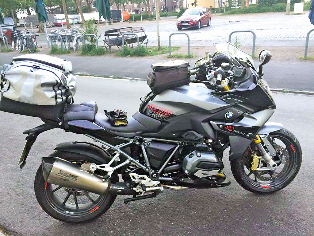 Urlaubsanreise mit BMW R 1200 RS, Modell 2016