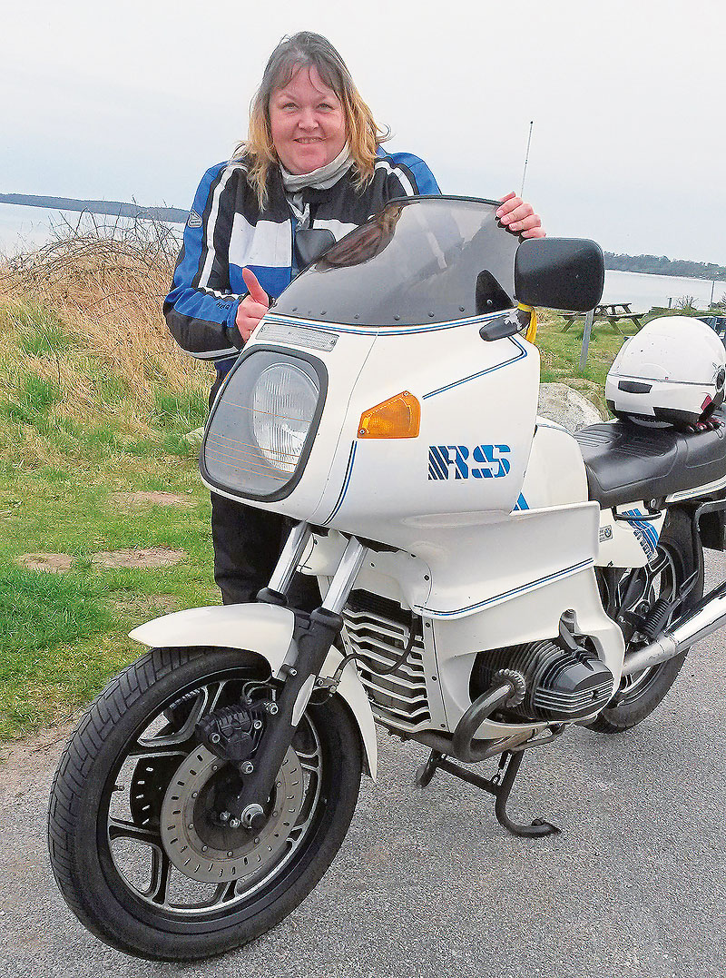 Antje und ihre BMW R 100 RS