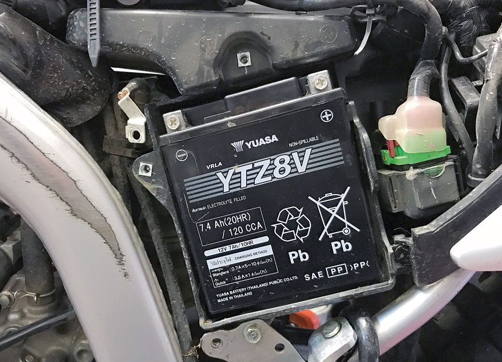 Original-Batterie der Honda CRF 250 L