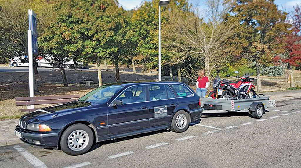 Bequemer: Anreise mit PKW und Trailer