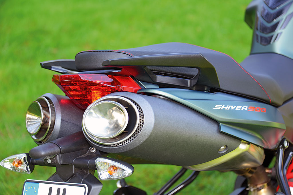 Underseat-Auspuff - Aprilia Shiver 900, Modell 2018