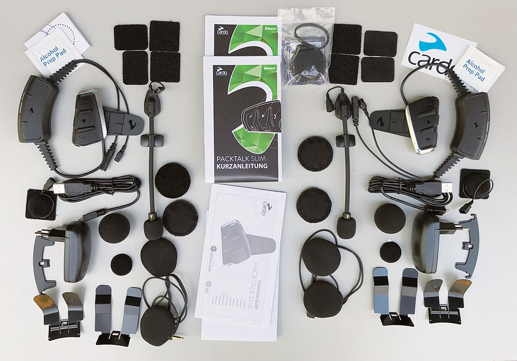 Cardo Packtalk Slim Duo für 2 HJC Helme