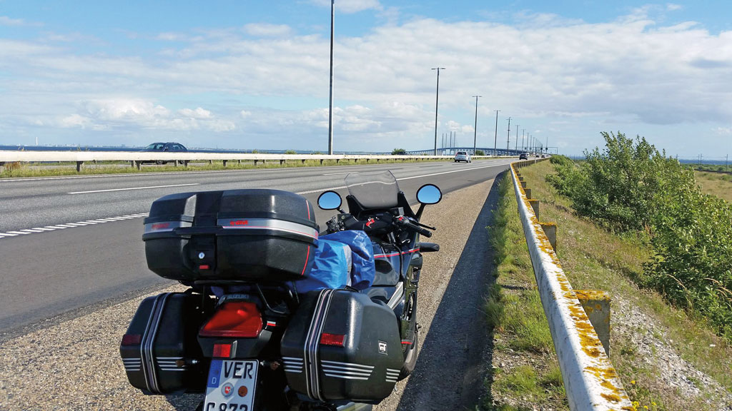 Kurz vor der Öresundbrücke