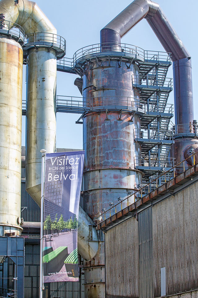 Luxemburg-Motorradtour - Stahl in Belval