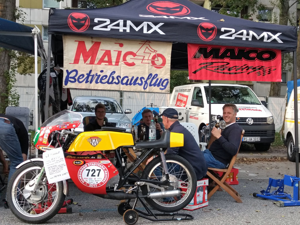 Mit Maico-Freunden beim Stadtpark Revival