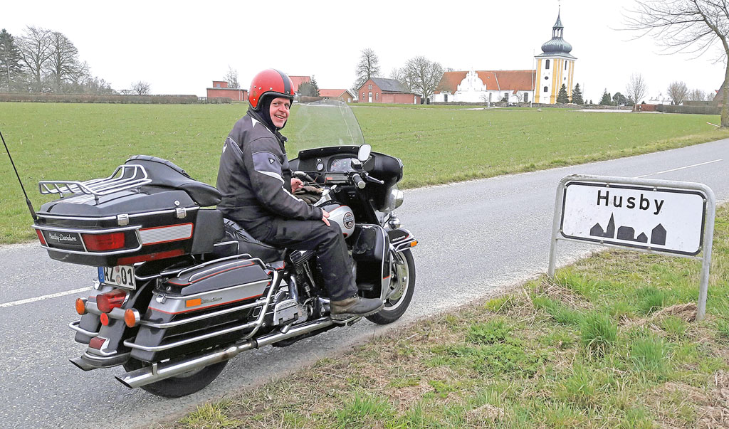 In Husby mit Harley-Davidson Ultra Classic Electra Glide, Bj. 1989