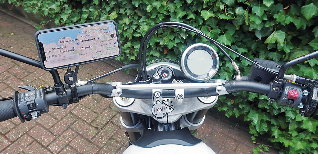 SP Connect Montage rechts am Lenker