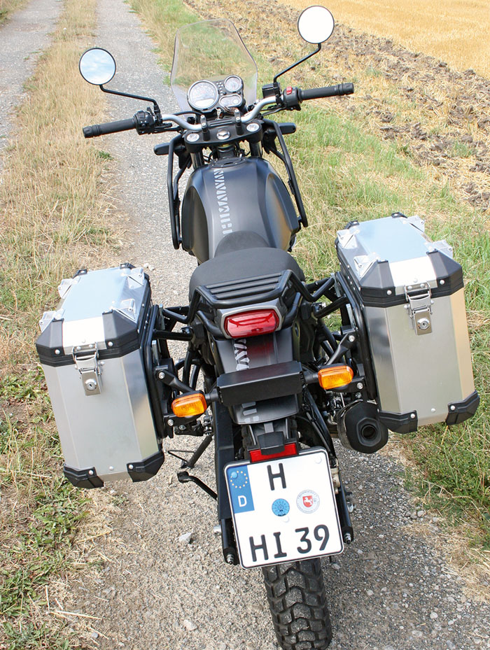 Heck - Royal Enfield Himalayan, Modell 2018