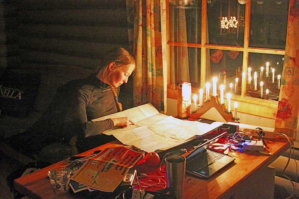 Eisreise - Streckenplanung im Warmen