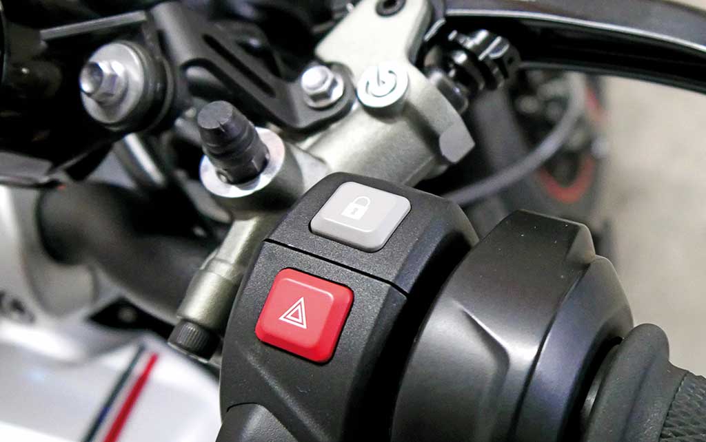 Elektronisches Lenkschloss - Triumph Speed Triple RS, Modell 2018