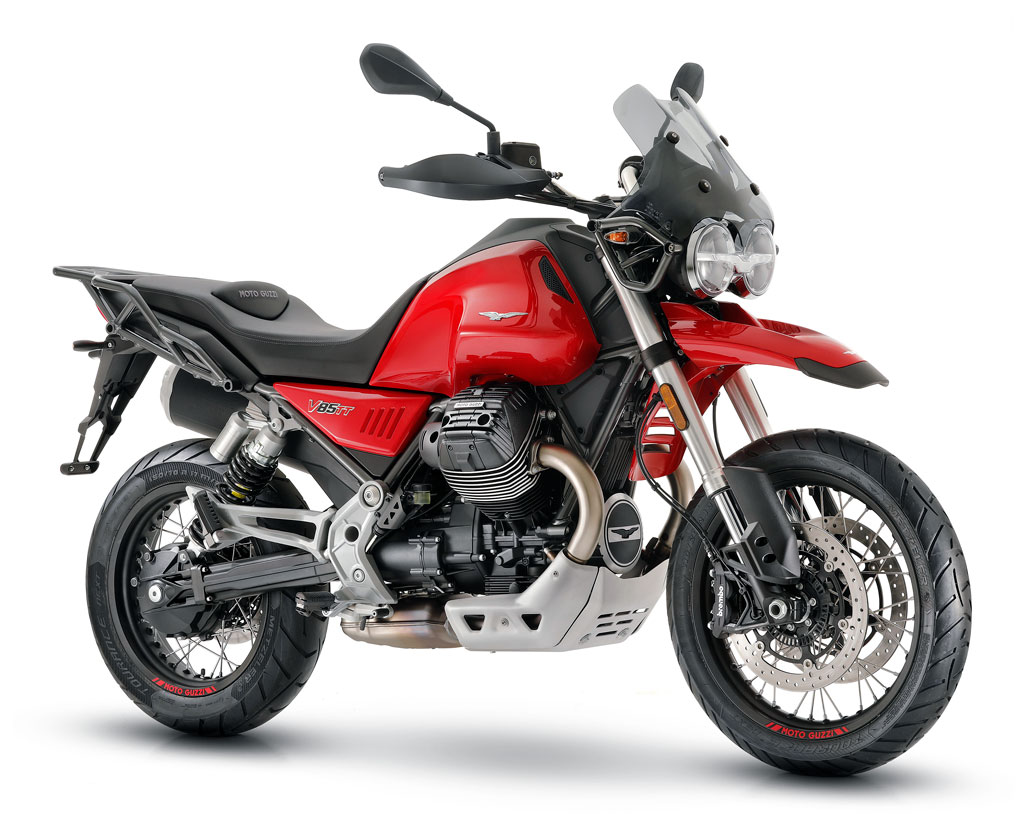 Frontansicht: Moto Guzzi V85 TT Modell 2019