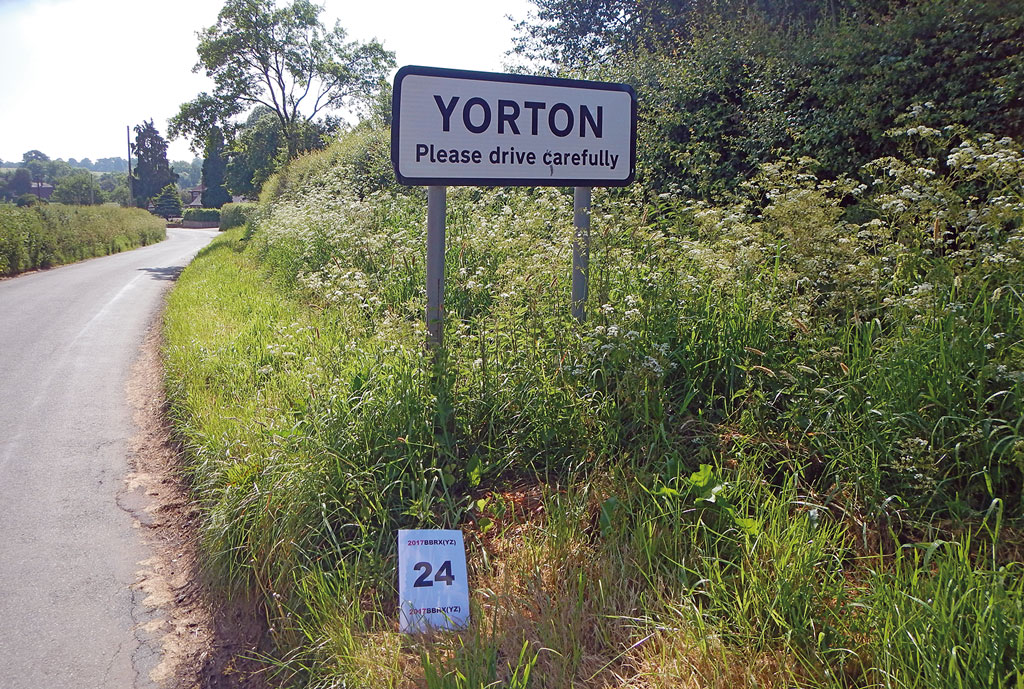 Gefundener Wegepunkt bei der Brit Butt Rally