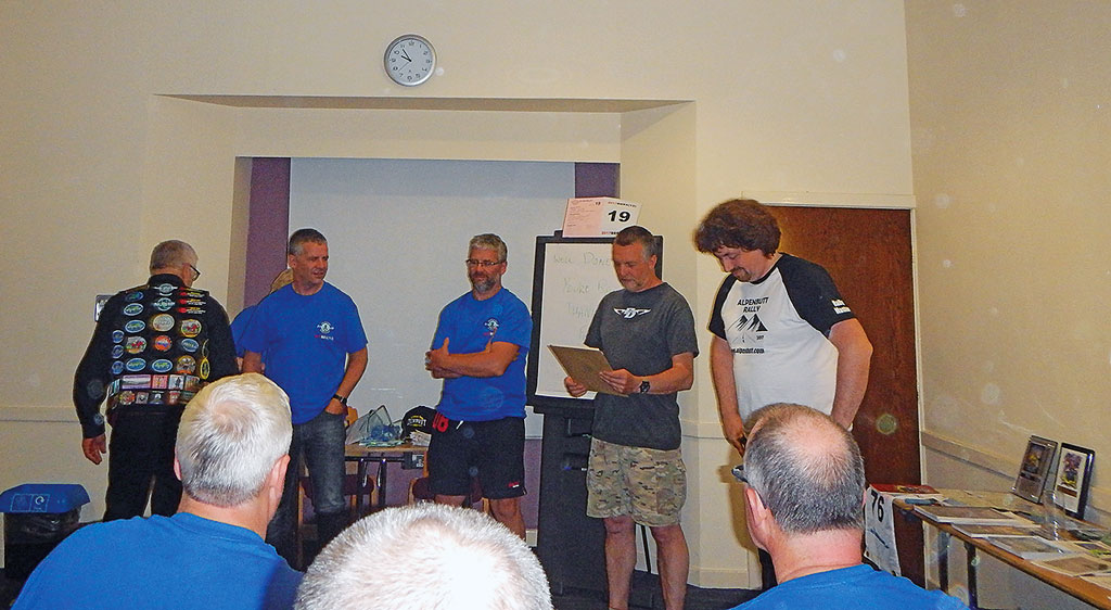 Bekanntgabe der Platzierungen - Brit Butt Rally