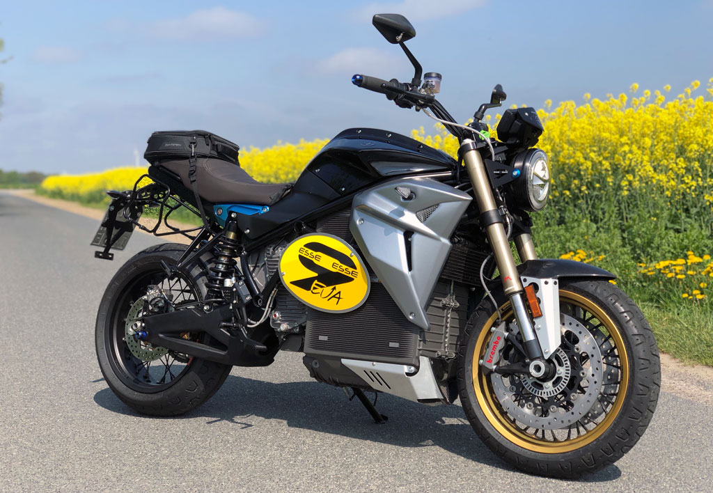 Energica EsseEsse9 Special mit SW Motech ION S Hecktasche