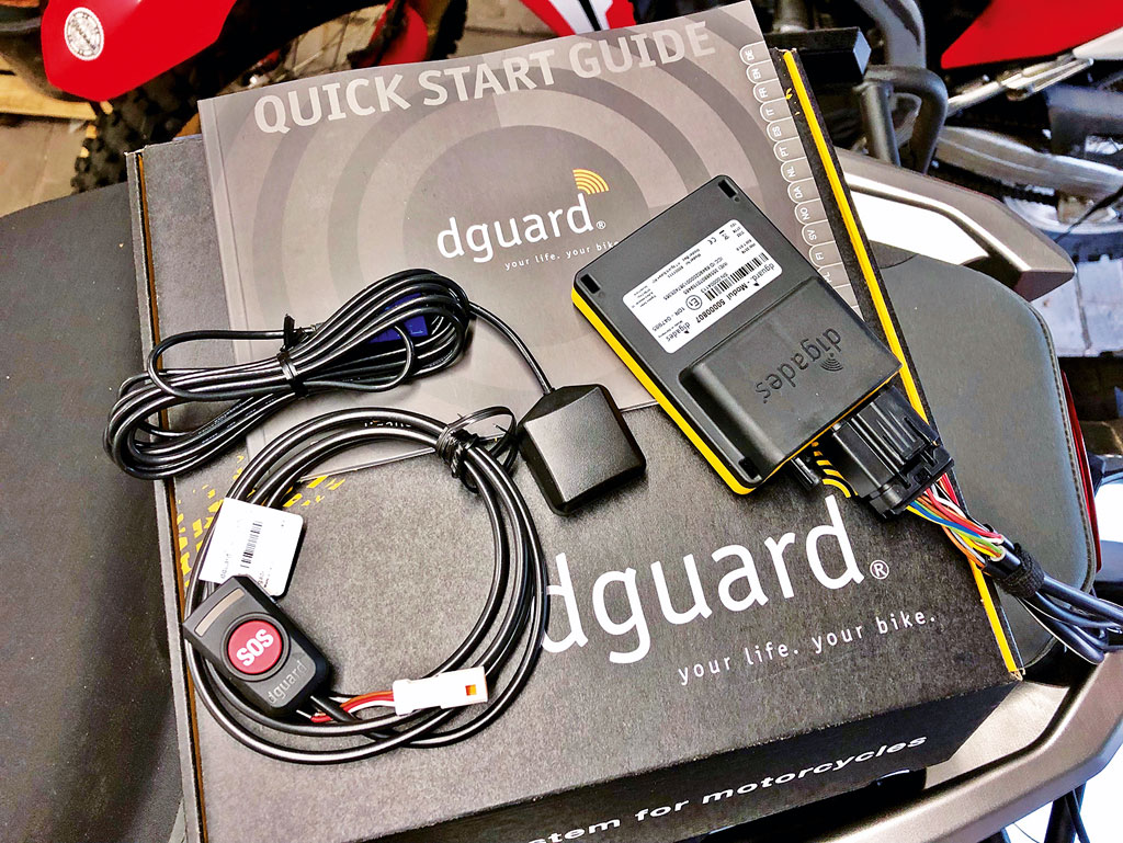 dguard Motorrad eCall Systemelemente