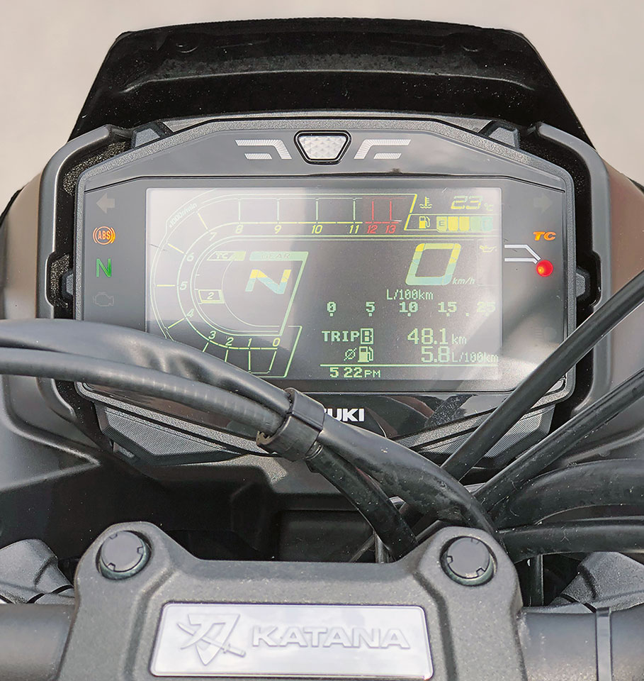 Cockpit - Suzuki Katana 1000 Modell 2019