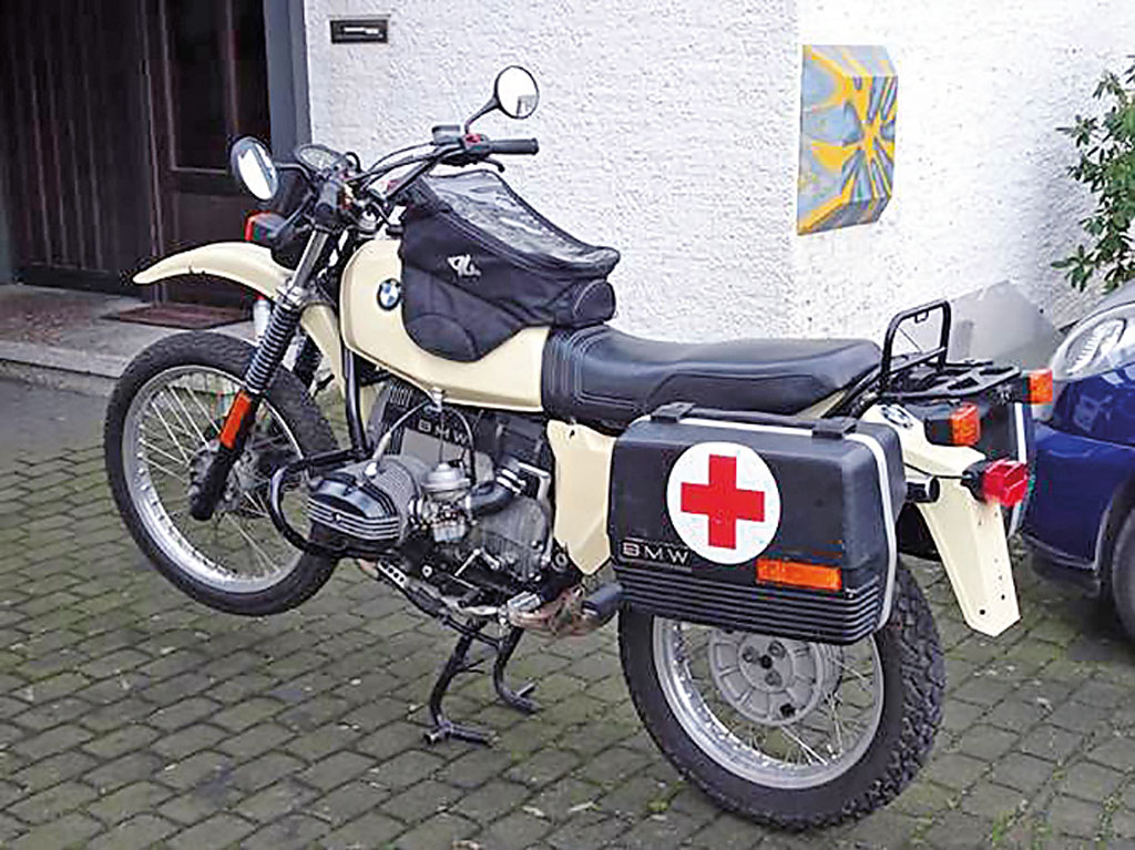 BMW R 65 G/S aus dem Bestand vom Roten Kreuz