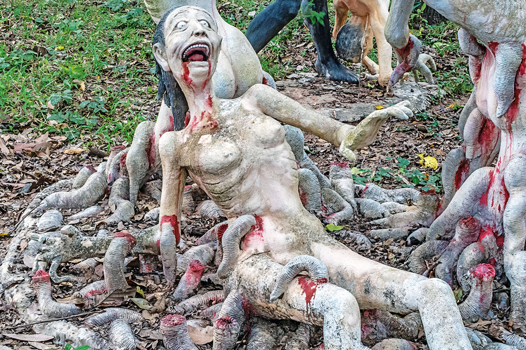 Raubtiere des Dschungels: Blutegel in Thailand