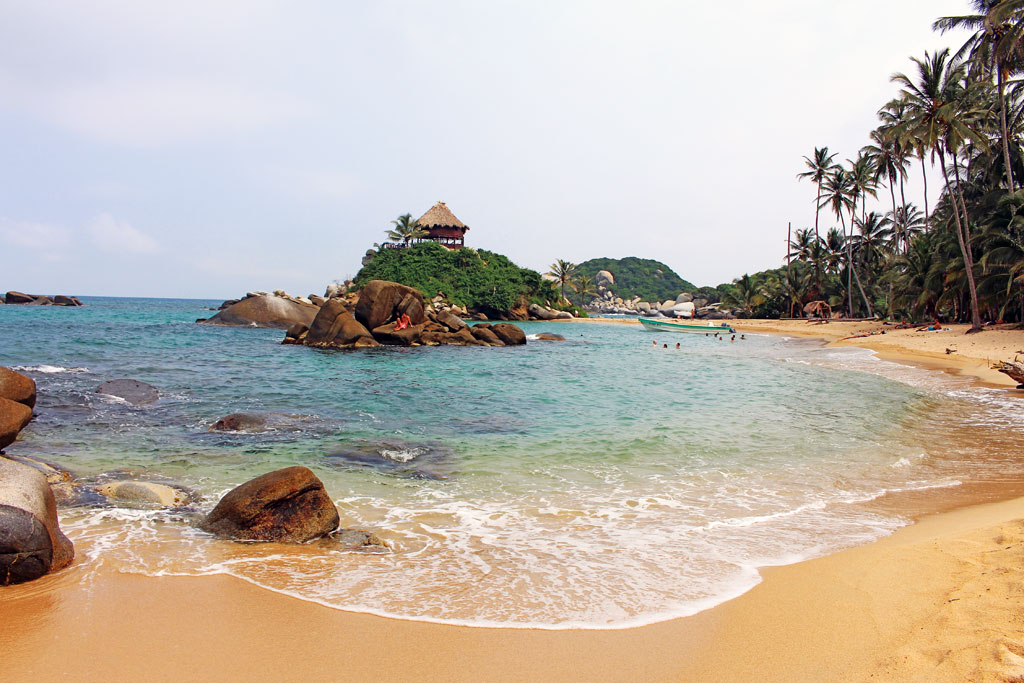 Am Strand - Kolumbien mit Motor2Travel