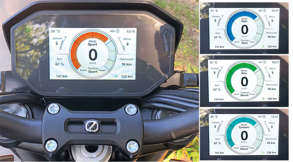 TFT-Cockpit Zero SR/F, Modell 2019