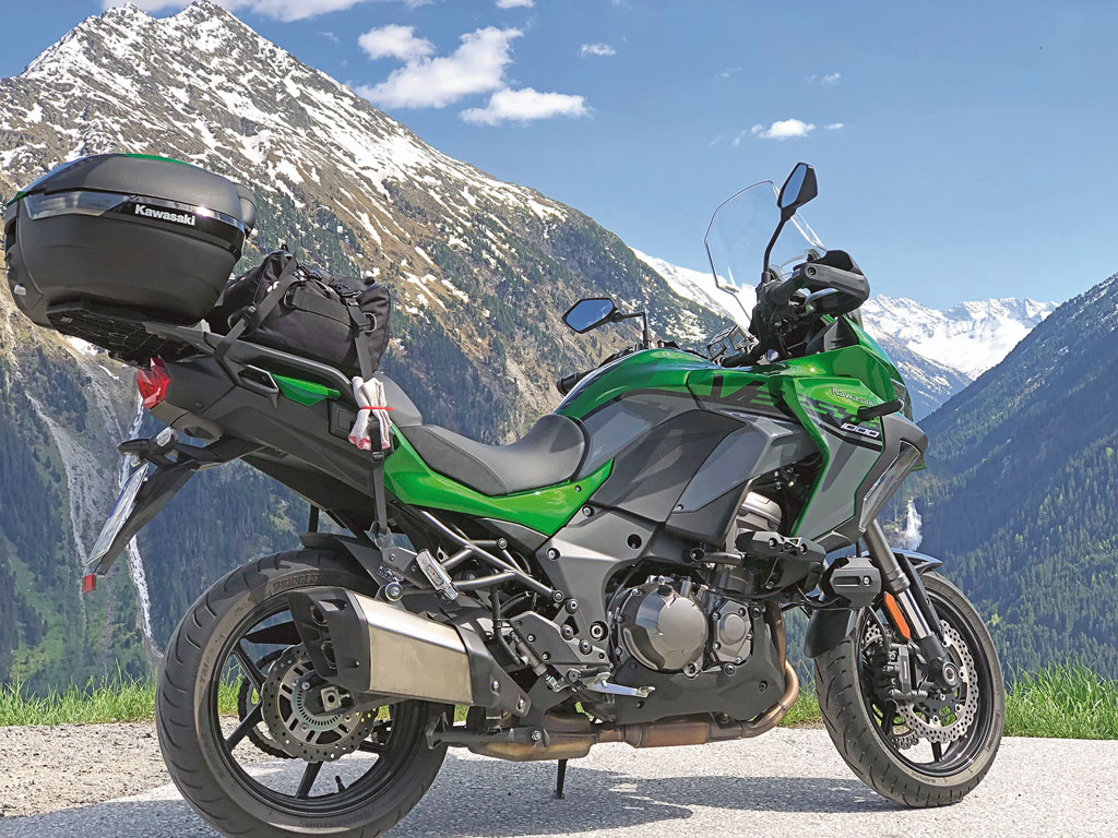 In den Alpen - Kawasaki Versys 1000 SE, Modell 2019