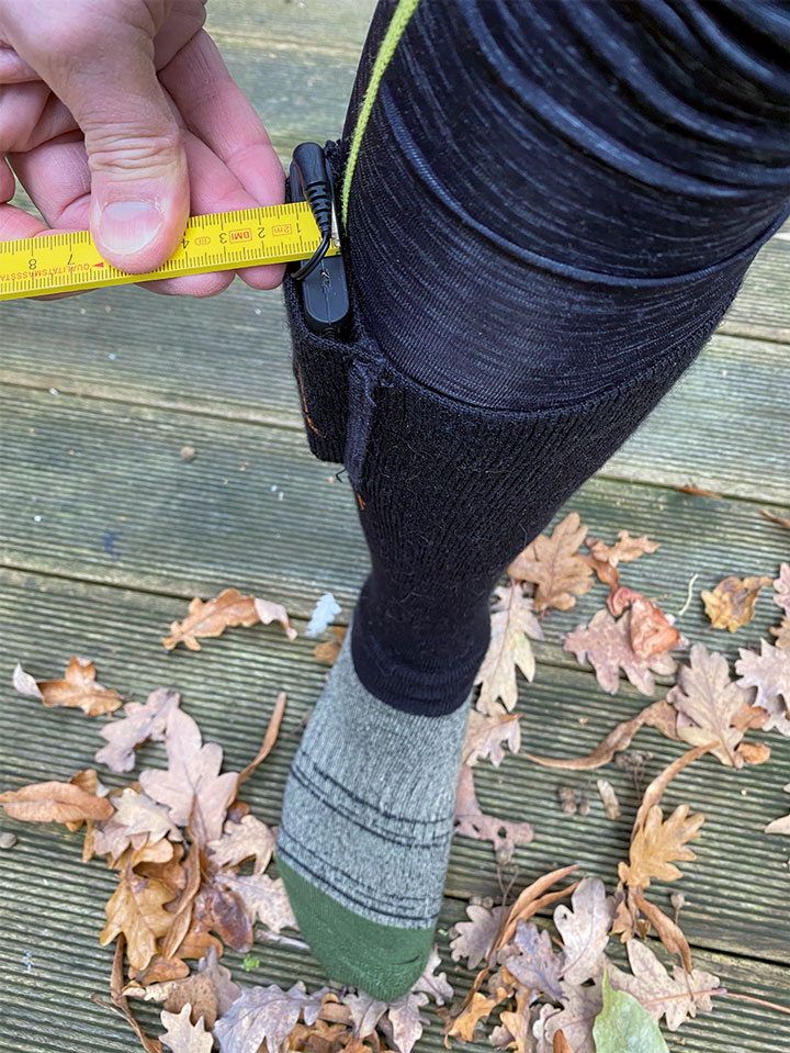 Der Akku stört beim Tragen nicht: Alpenheat - beheizte Socken nicht nur für Motorradfahrer