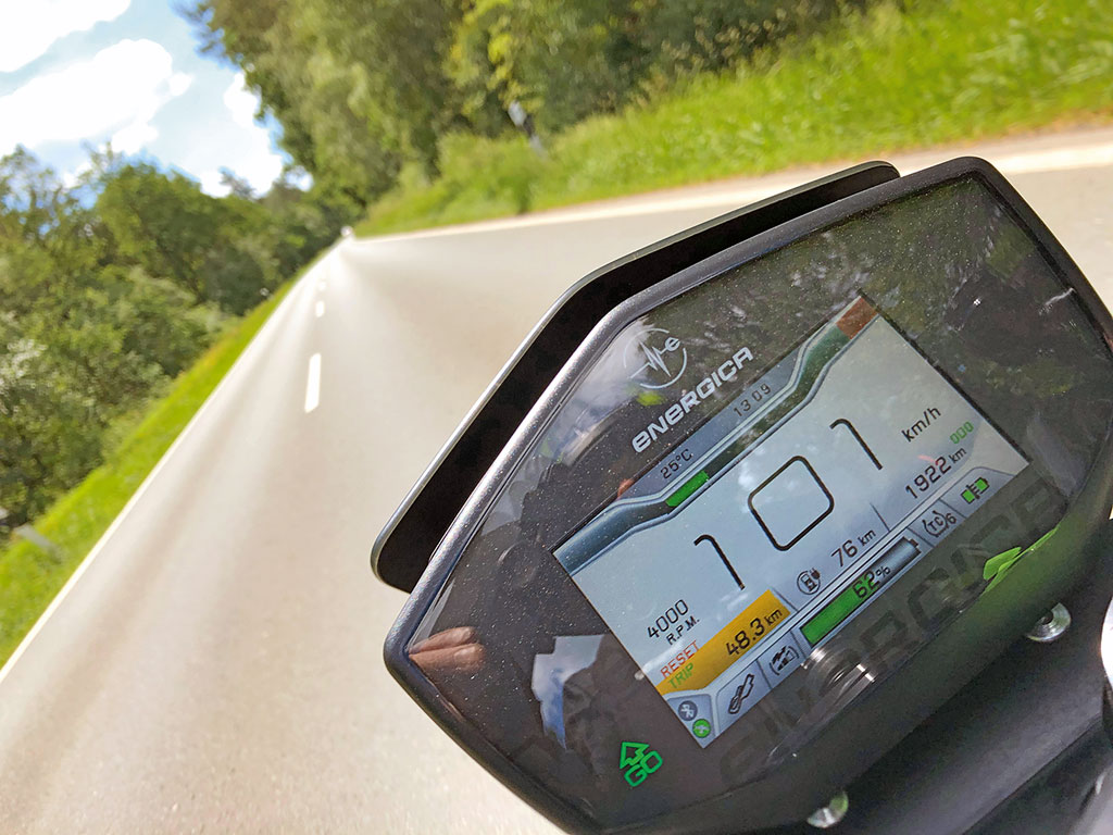 Cockpit Energica EsseEsse9 Special, Modell 2019