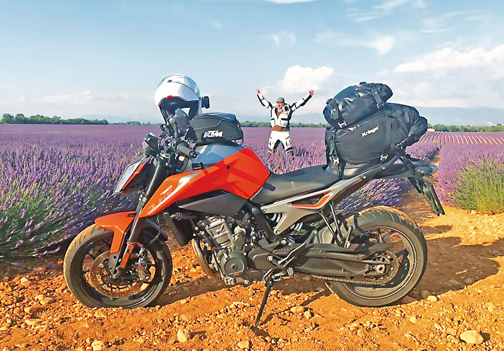 Lavendelfeld - Motorrad-Urlaub in der Provence