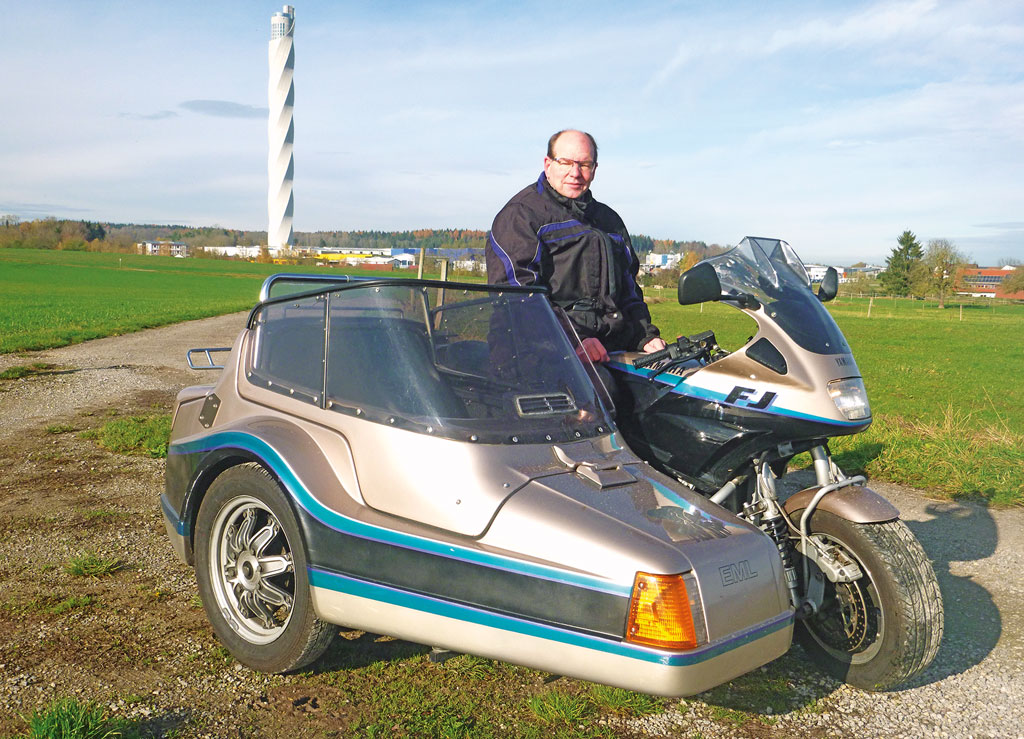 Umbau Yamaha FJ Gespann mit Zero Antrieb