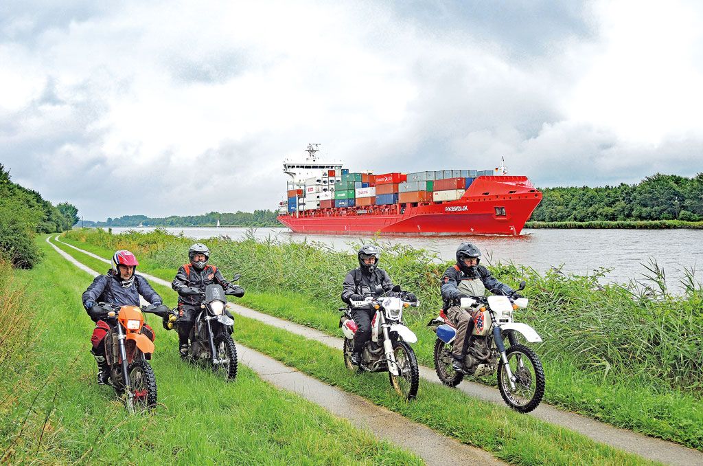Endurotour am Nord-Ostsee-Kanal Endurotour am Nord-Ostsee-Kanal