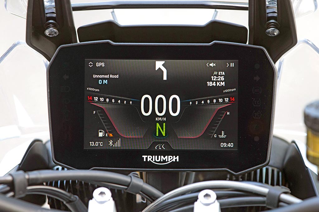 TFT-Display - Triumph Tiger 900 GT & Rally Pro, Modell 2020