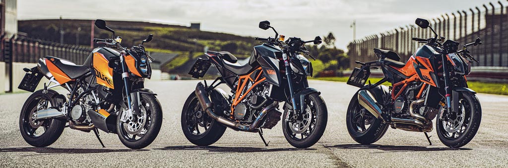 Ahnengalerie der KTM Super Duke bis 2020 Ahnengalerie der KTM Super Duke bis 2020