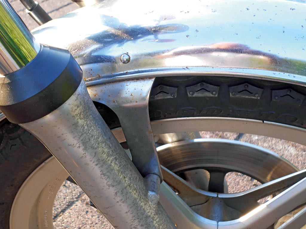 Der Zahn der Zeit nagte an der Honda CB 400 T, Bj. 1978