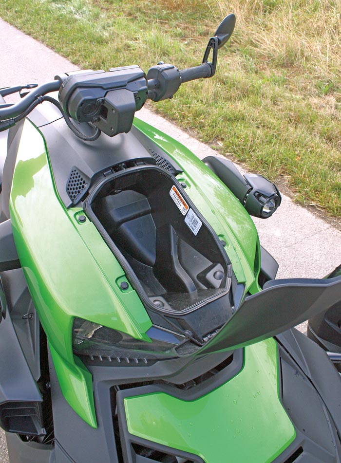 Kleines Staufach des Can-Am Ryker 600